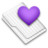 Favorites Purple White Icon